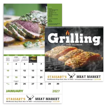 Grilling Wall Calendar - Spiral